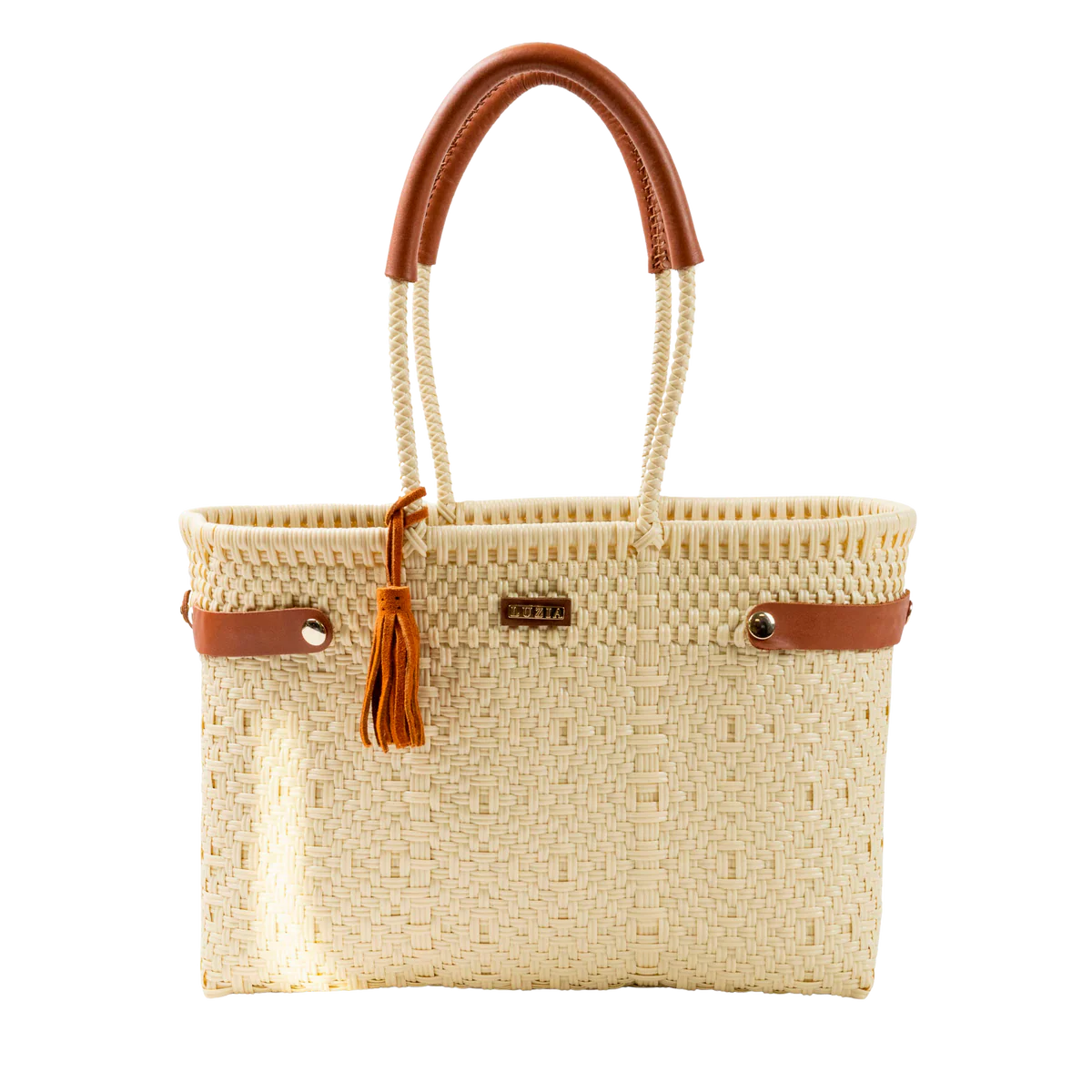LUZIA COLLECTION | 
OPEN BASKET MEDIUM BRAIDED SOLID BEIGE
