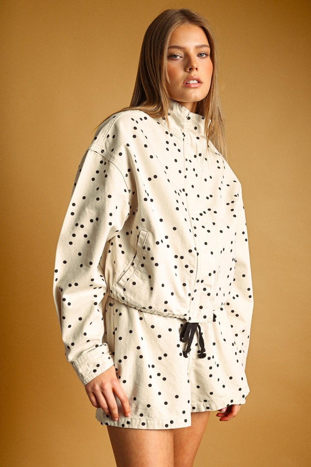 THE POLKA DOT BARREL PANTS | ECRU