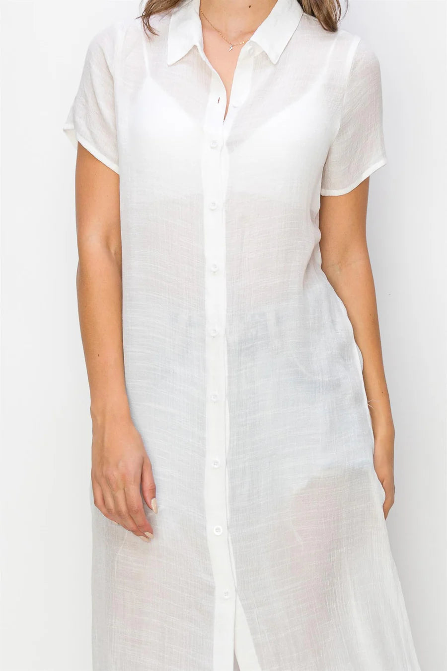 BUTTON DOWN TUNIC