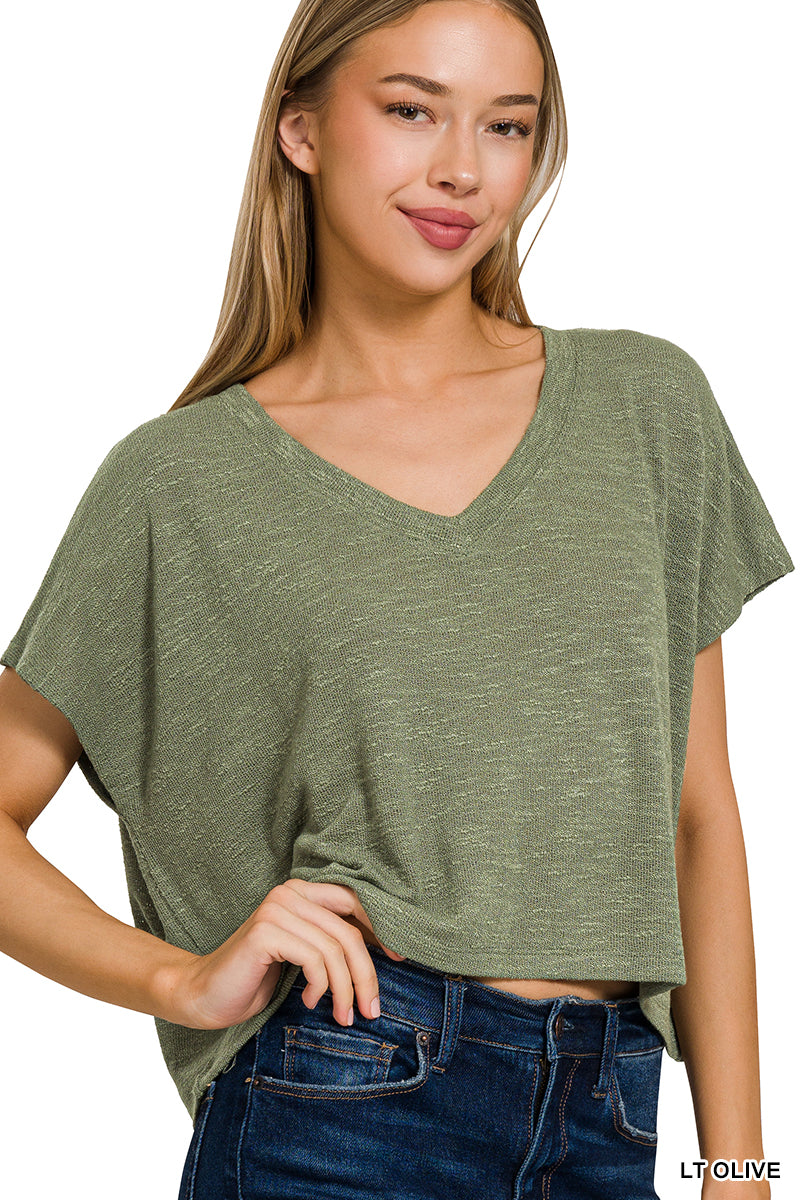 DROP SHOULDER SLUB HACCI TOP | RESTOCKED
