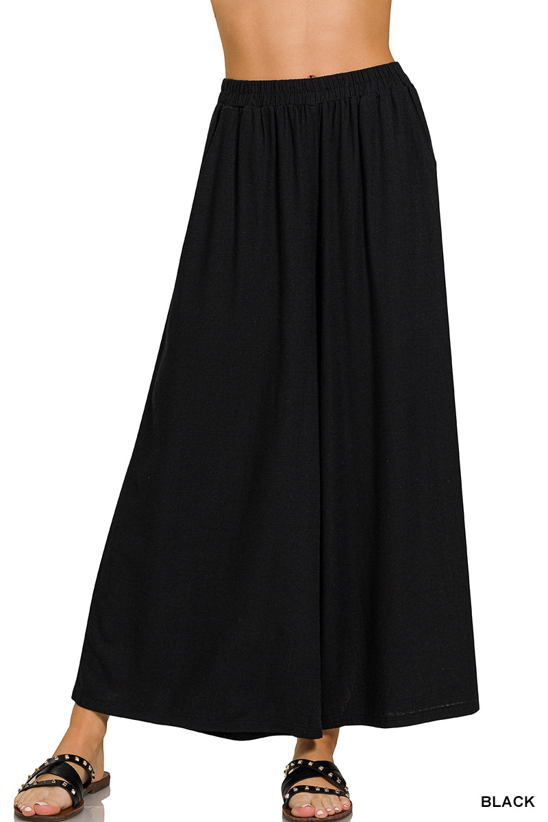 LINEN WIDE LEG PANTS |  RESTOCKED | BEST SELLER