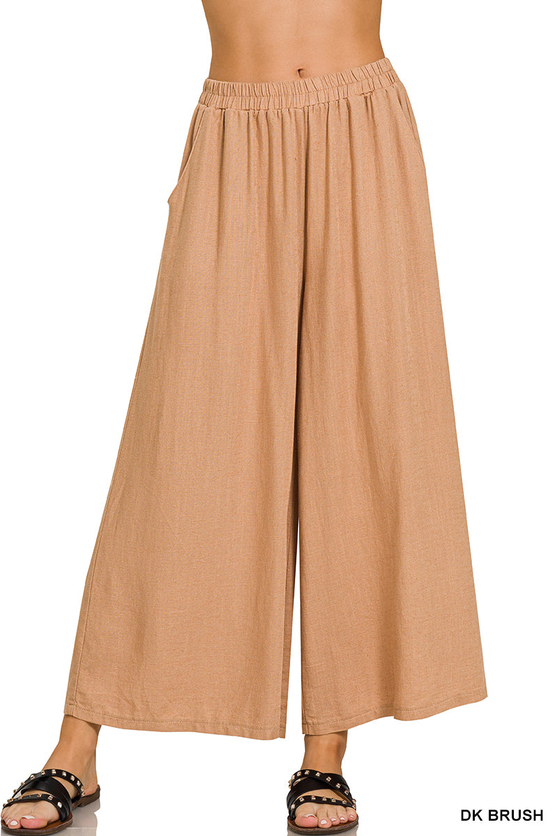 LINEN WIDE LEG PANTS |  RESTOCKED | BEST SELLER