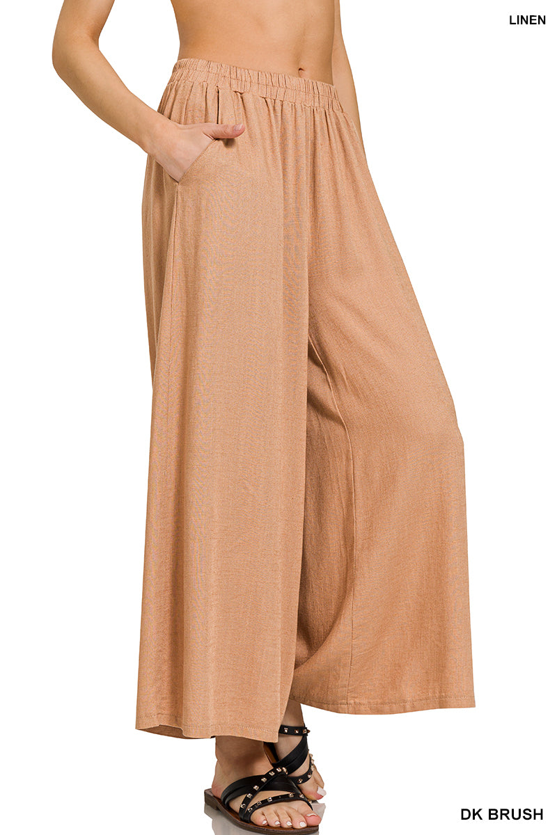 LINEN WIDE LEG PANTS |  RESTOCKED | BEST SELLER