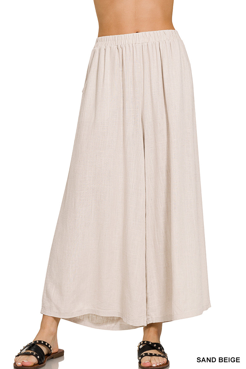 LINEN WIDE LEG PANTS |  6 RESTOCKED | BEST SELLER