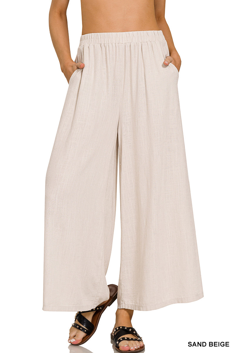 LINEN WIDE LEG PANTS |  6 RESTOCKED | BEST SELLER