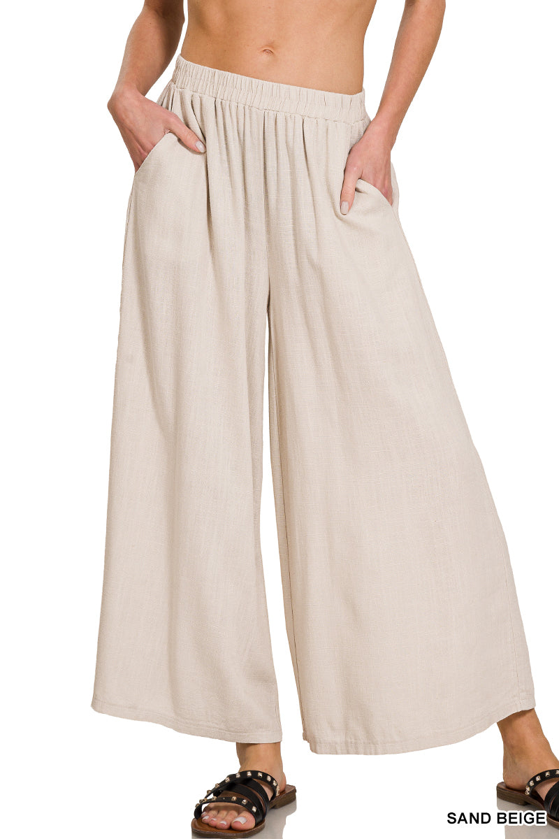 LINEN WIDE LEG PANTS |  6 RESTOCKED | BEST SELLER