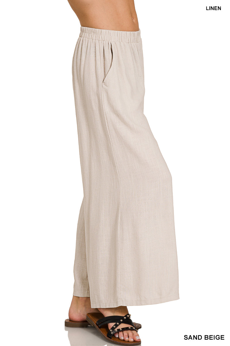 LINEN WIDE LEG PANTS |  6 RESTOCKED | BEST SELLER