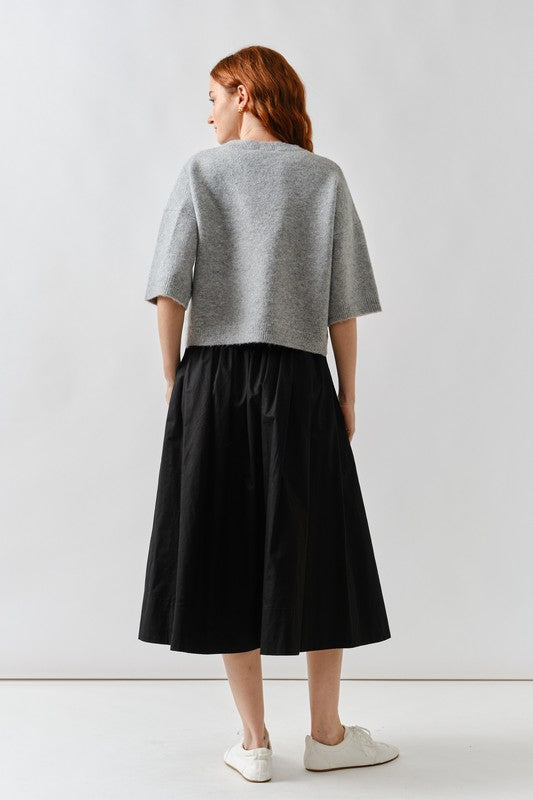 THE BUTTON DOWN WIDE SLEEVE CARDIGAN TOP | NEW COLOR