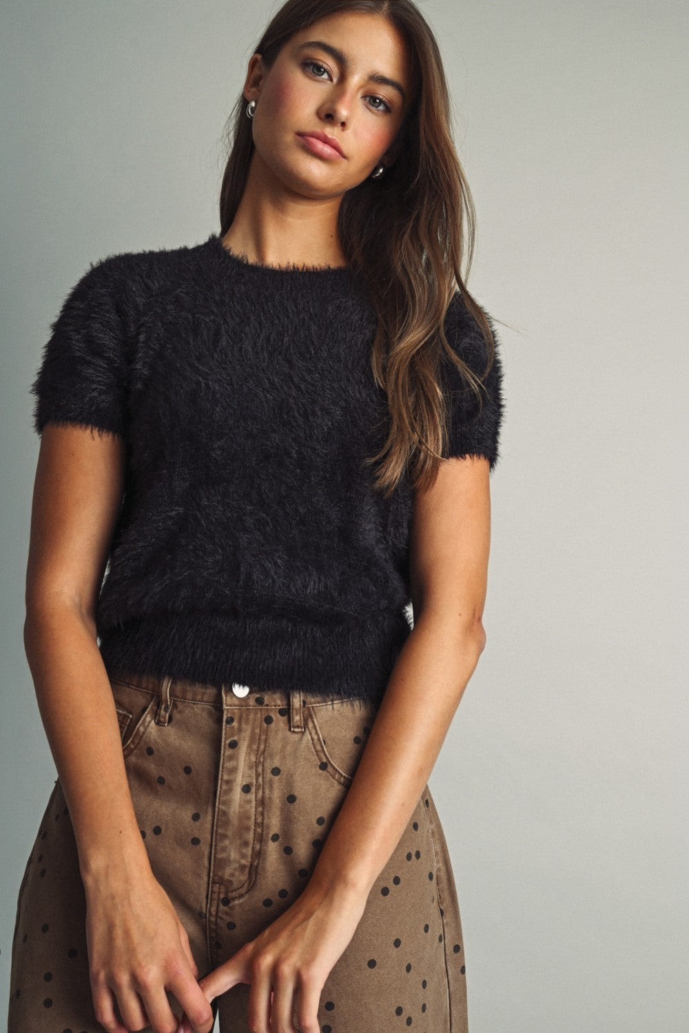 THE FLUFFY FAUX-FUR SWEATER | NEW COLOR