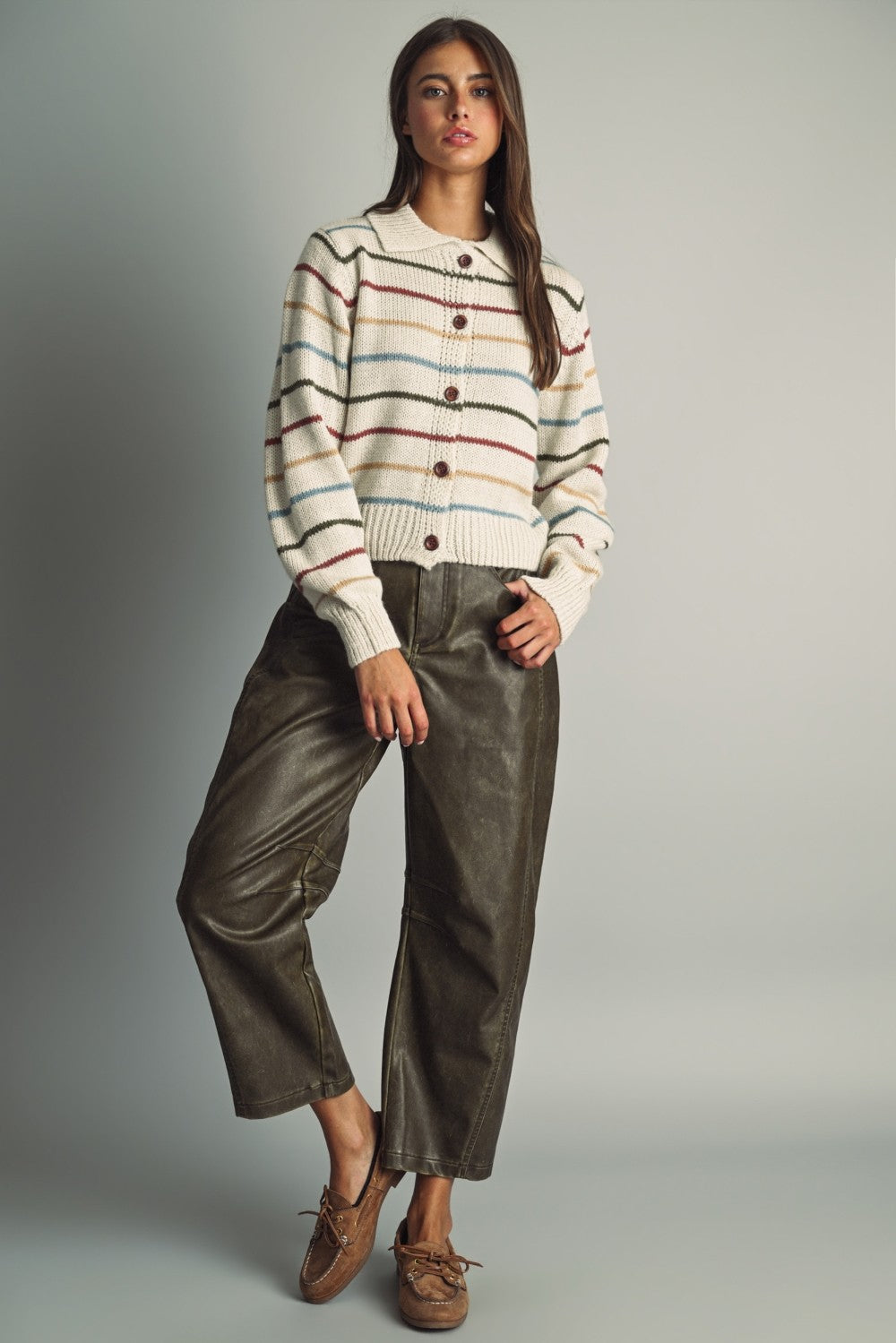THE PORTER STRIPED CARDIGAN