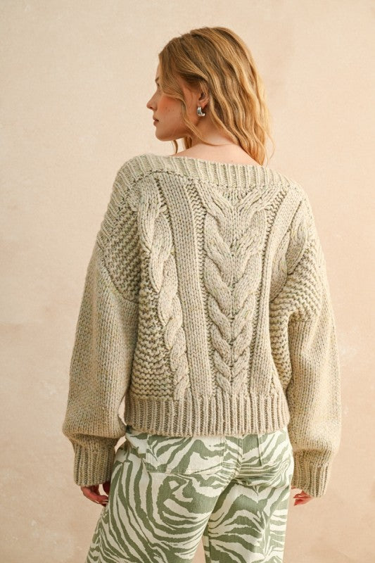 THE CHUNKY CABLE KNIT SWEATER
