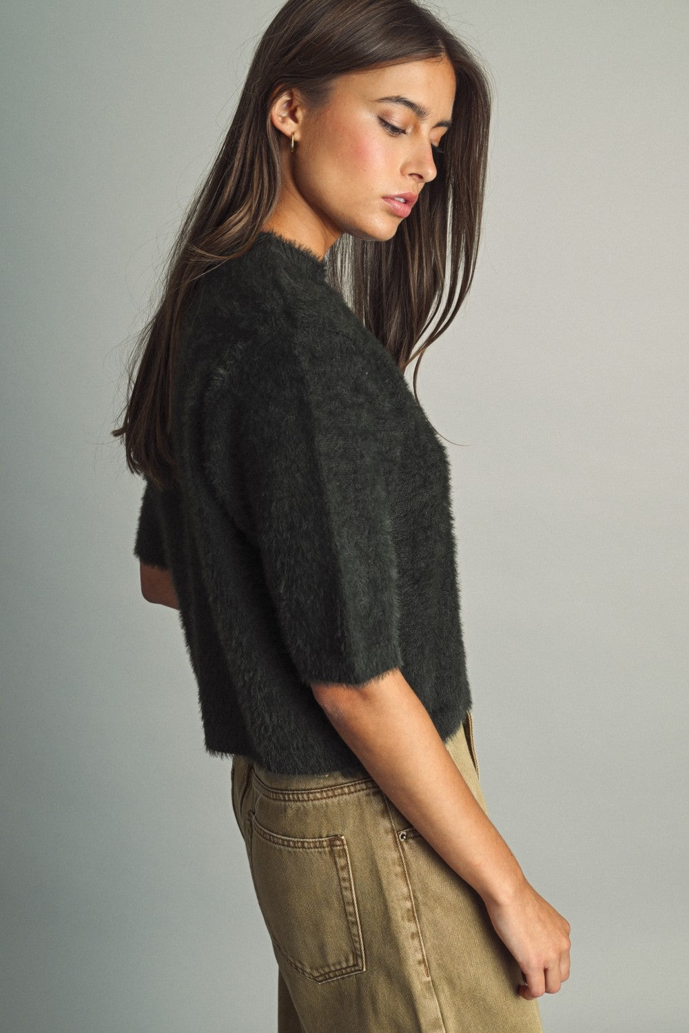 THE FLUFFY FAUX-FUR SWEATER