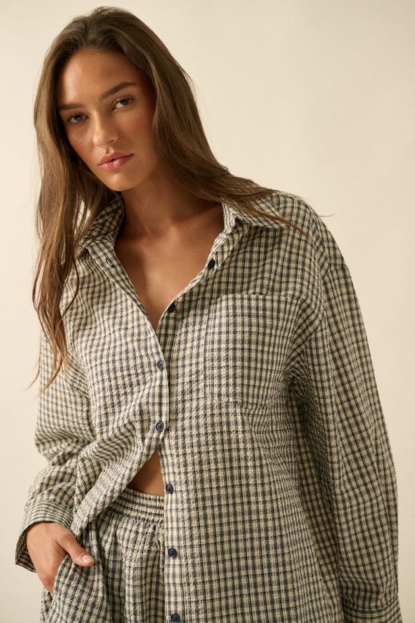 THE SUMMERHOUSE PLAID WOVEN SHORTS