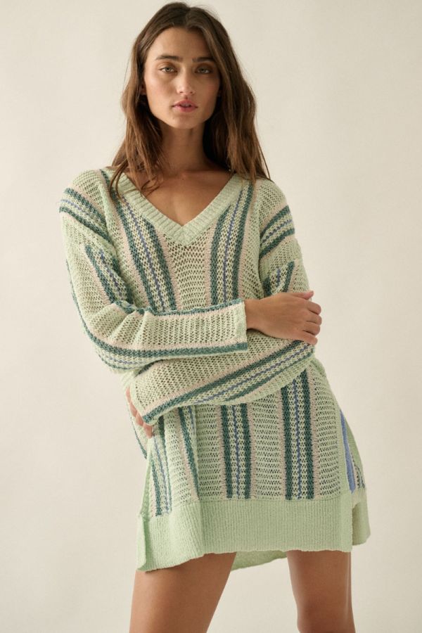 THE SAGE SALT AIR CROCHET PULLOVER