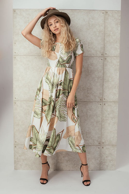 TROPICAL PARADISE MAXI DRESS