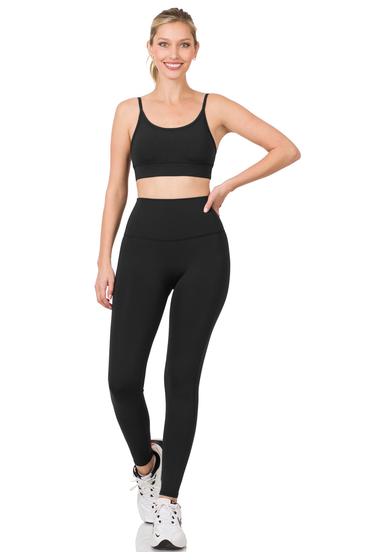 BLACK LEGGINGS SET