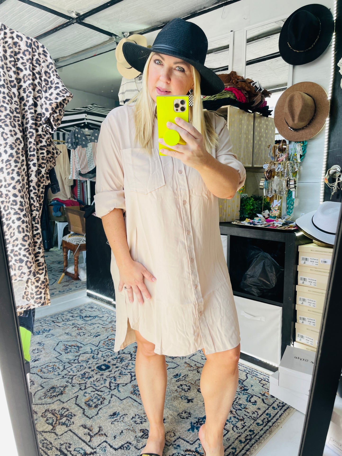 THE BUTTON DOWN SHIRT DRESS